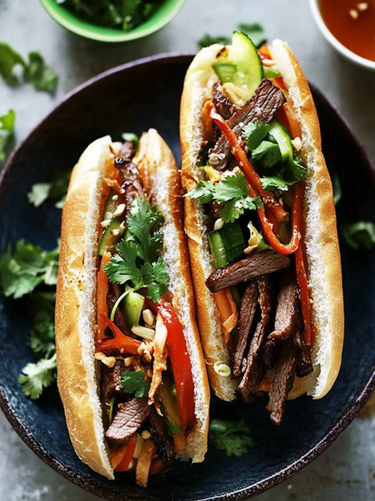 Savor the Flavor: Grilled Beef Banh Mi Done Right 3 Grilled Beef Banh Mi