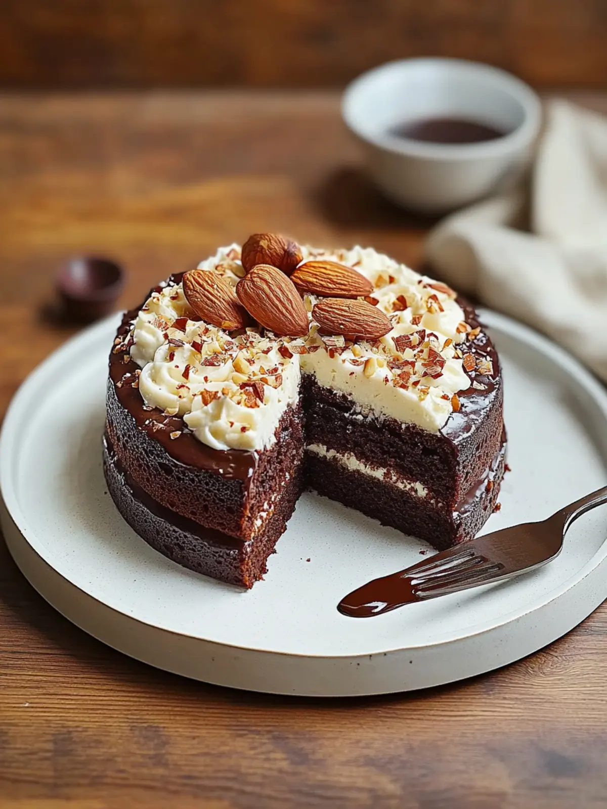 Decadent Chocolate, Almond and Coffee Cake to Savor Every Bite 2 Chocolate, Almond and Coffee Cake