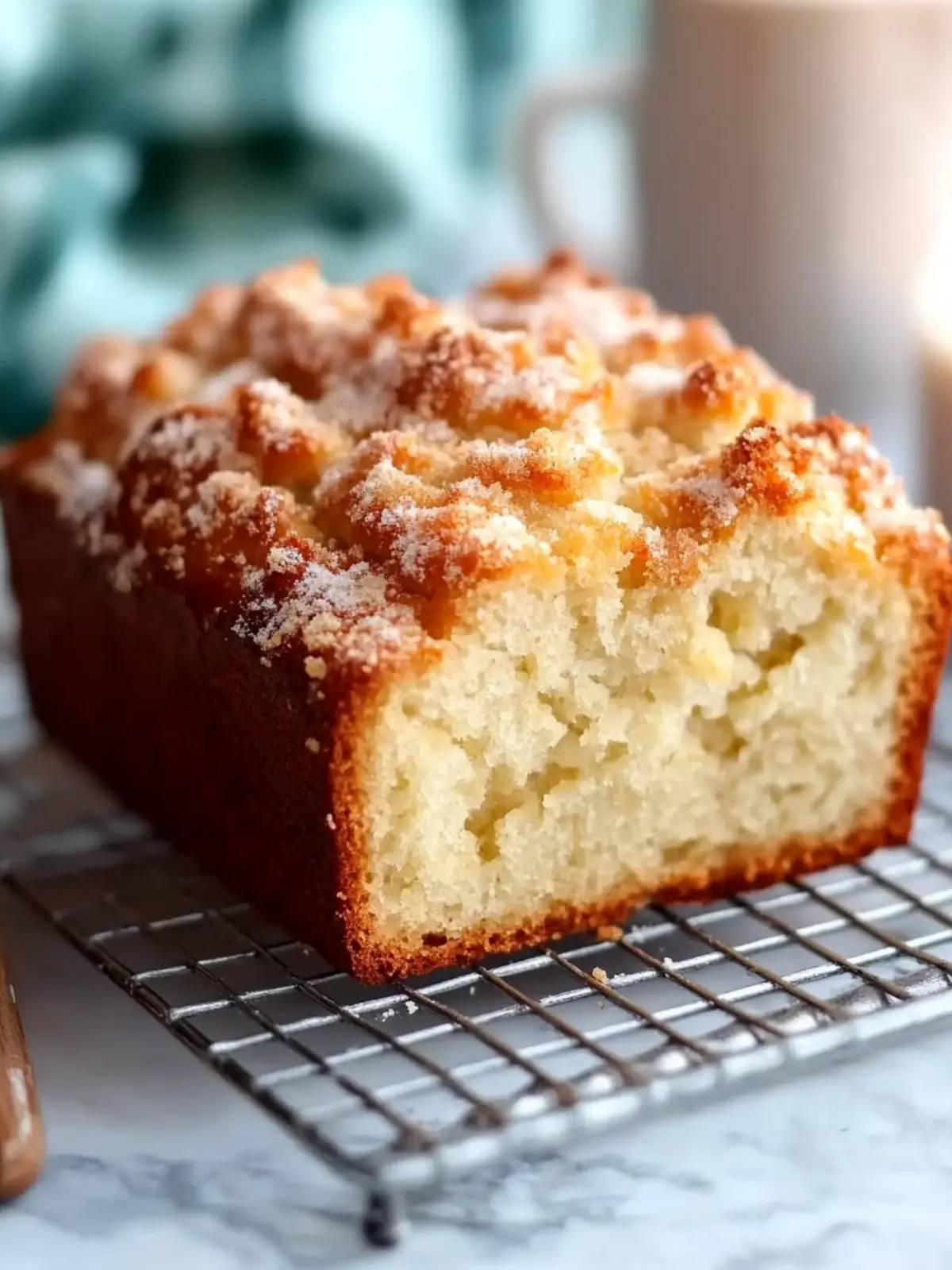 Indulge in Sweet Eggnog Bread With Crumb Topping Magic 3 Sweet Eggnog Bread With Crumb Topping