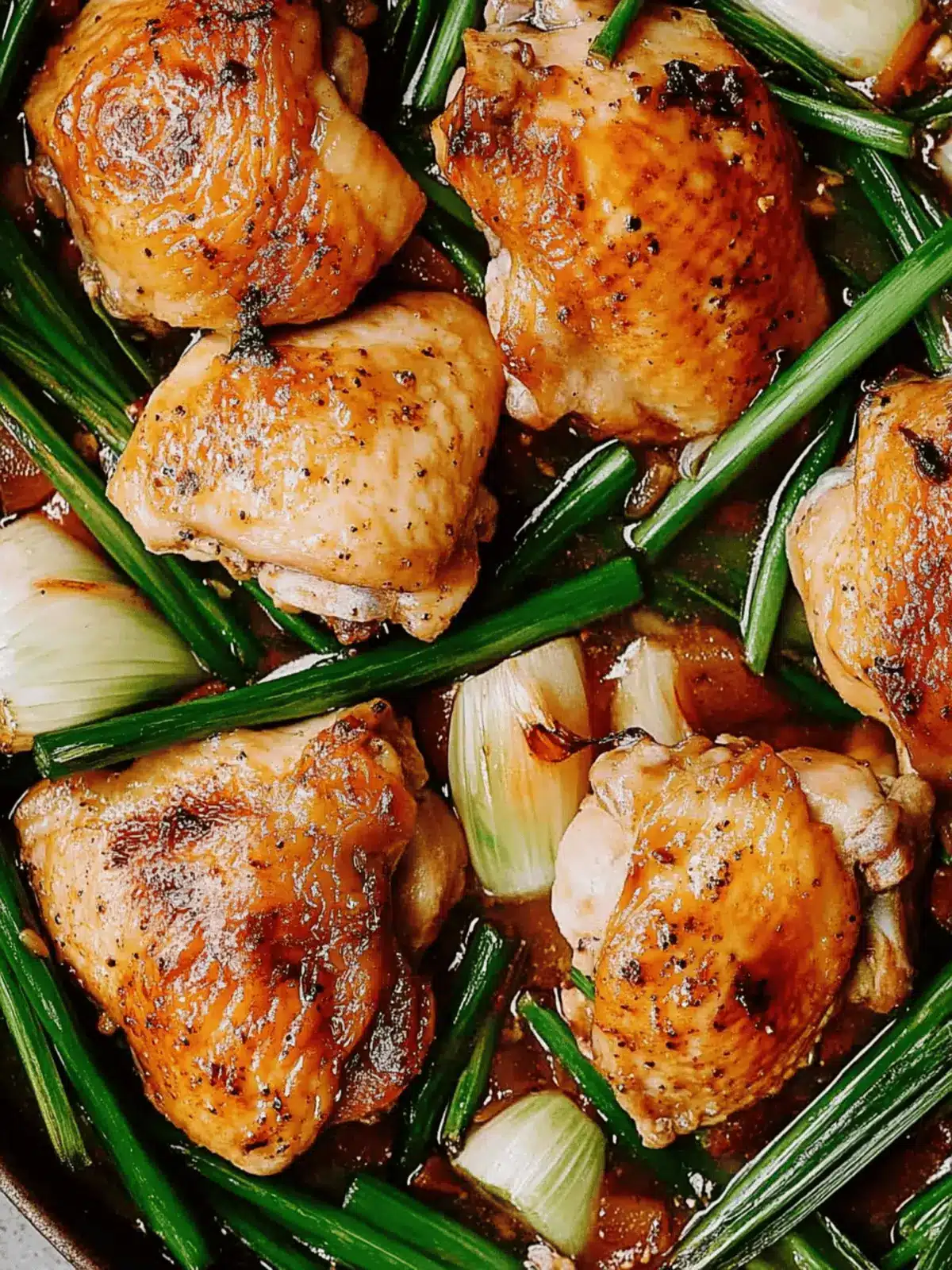 One-Pan Roasted Oyster Sauce Chicken & Scallions Delight 4 One-Pan Roasted Oyster Sauce Chicken & Scallions