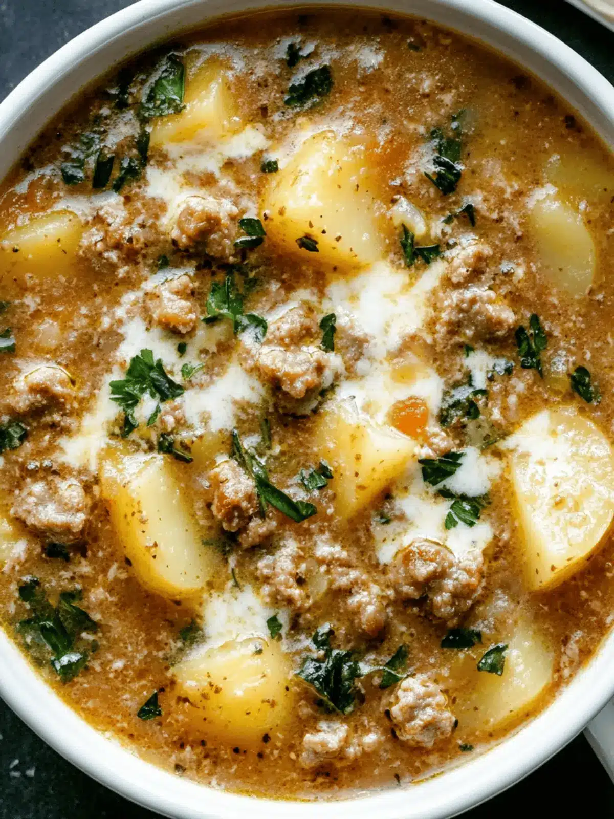Warm Up with Cozy Italian Sausage and Potato Soup Recipe 2 Cozy Italian Sausage and Potato Soup