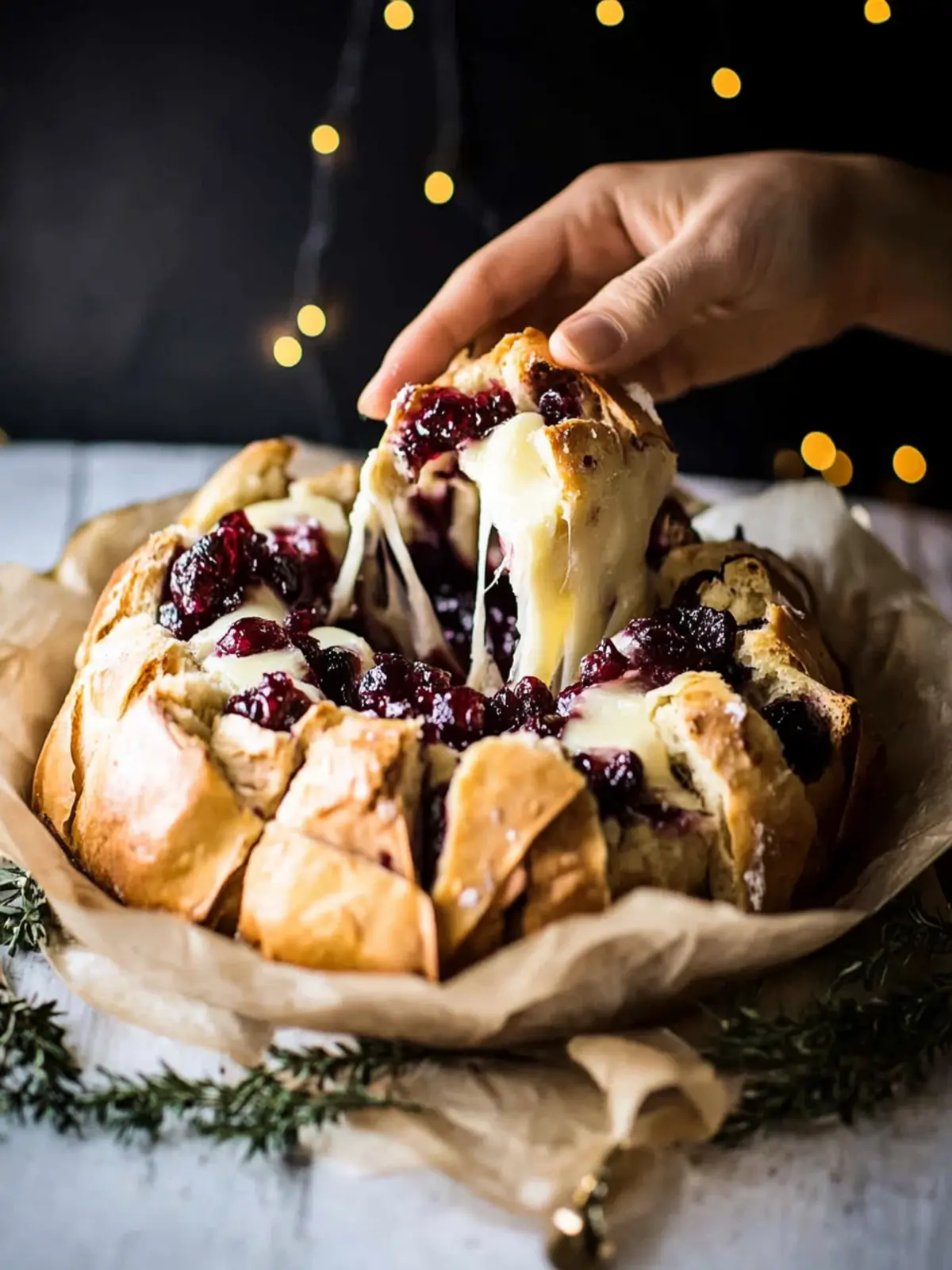 Cranberry Brie Pull Apart Bread: A Gooey Delight for All 3 Cranberry Brie Pull Apart Bread