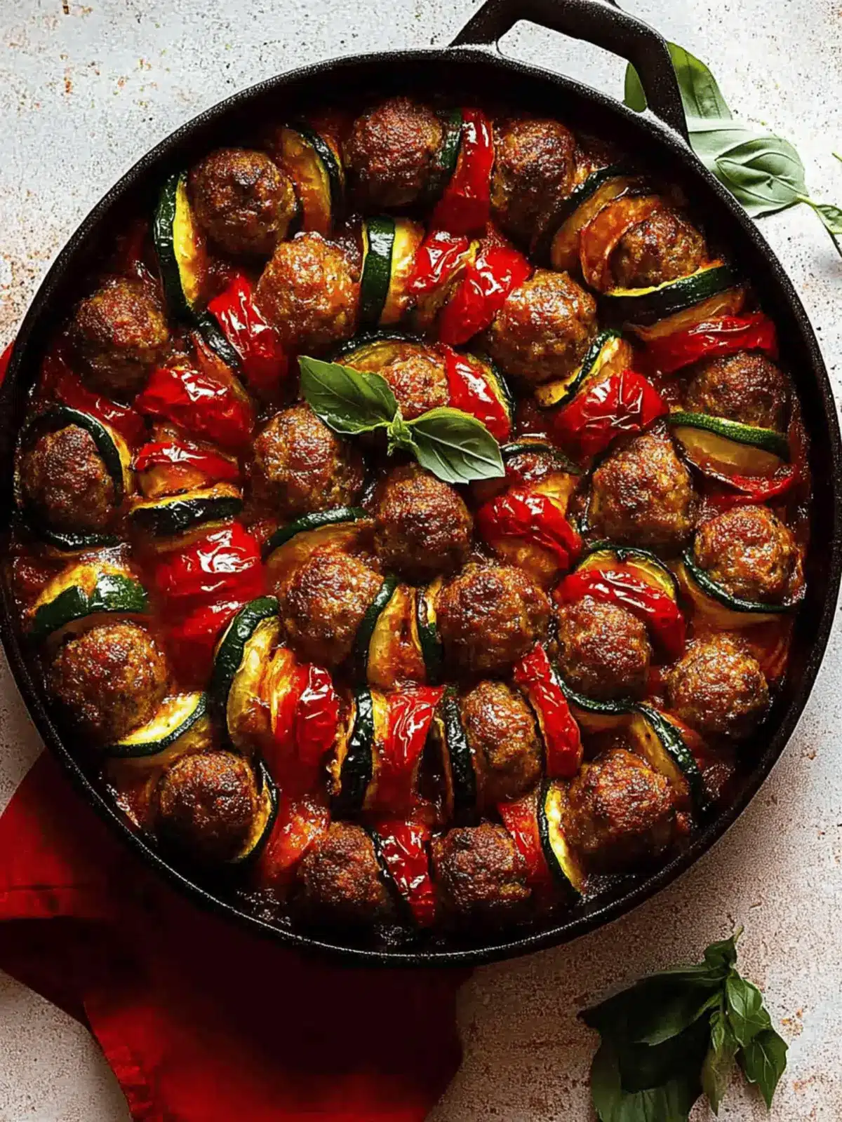 Savory Moroccan Spiral Meatball Zucchini Bake You ll Love 4 Moroccan Spiral Meatball Zucchini Bake