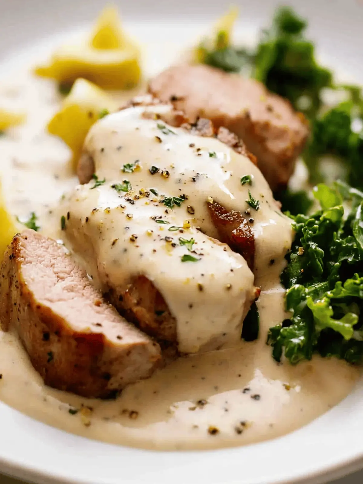 Pork Tenderloin with Creamy Mustard Sauce: Quick Gourmet Delight 2 Pork Tenderloin with Creamy Mustard Sauce