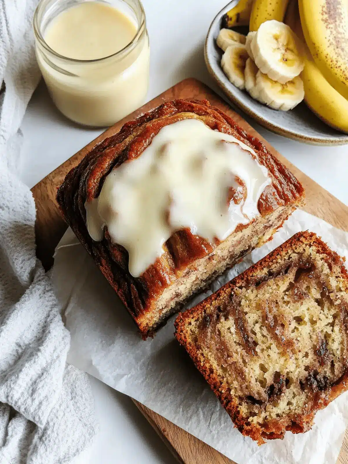 Cinnamon Roll Banana Bread: Soft, Sweet, and Irresistible 4 Cinnamon Roll Banana Bread