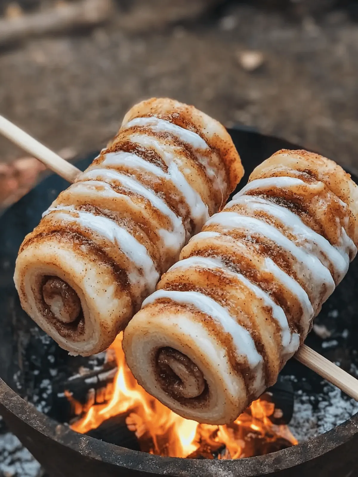 Delicious Campfire Cinnamon Roll-Ups: Easy Outdoor Dessert 4 Campfire Cinnamon Roll-Ups