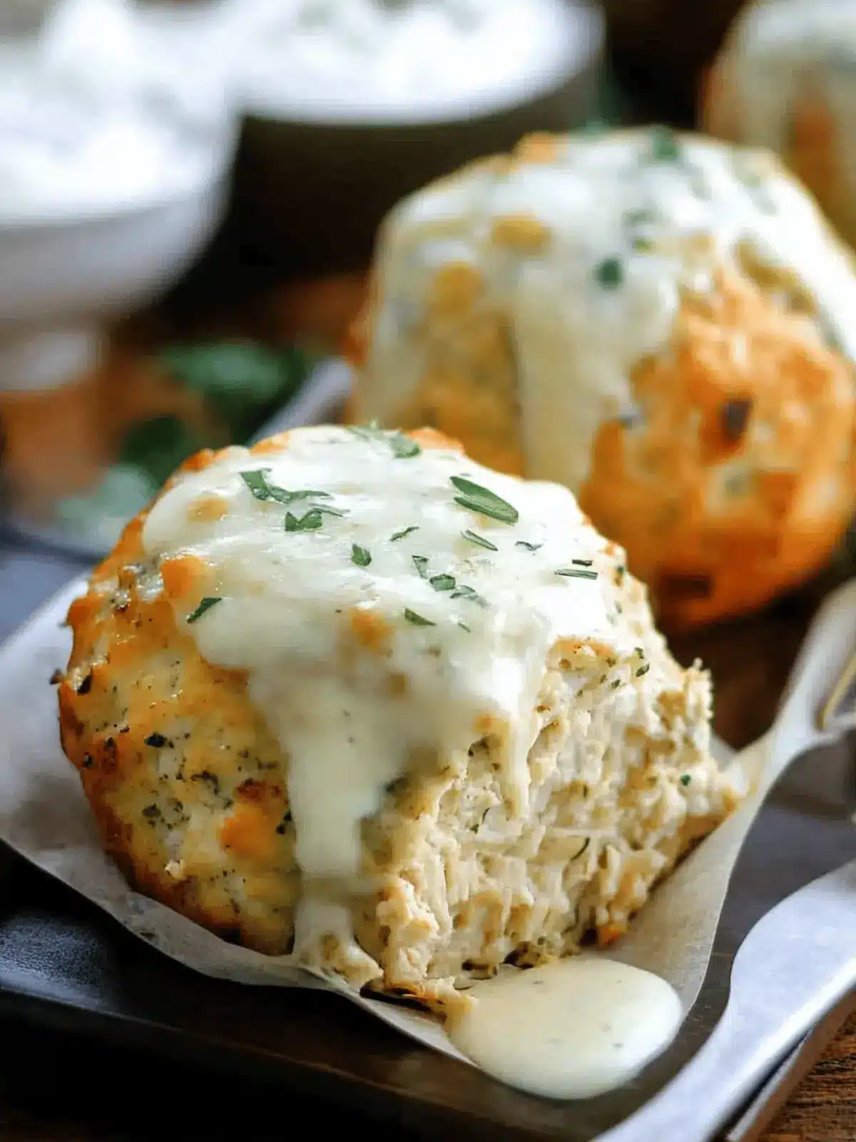 Garlic Parmesan Chicken Meatloaves You ll Want Every Night 3 Garlic Parmesan Chicken Meatloaves