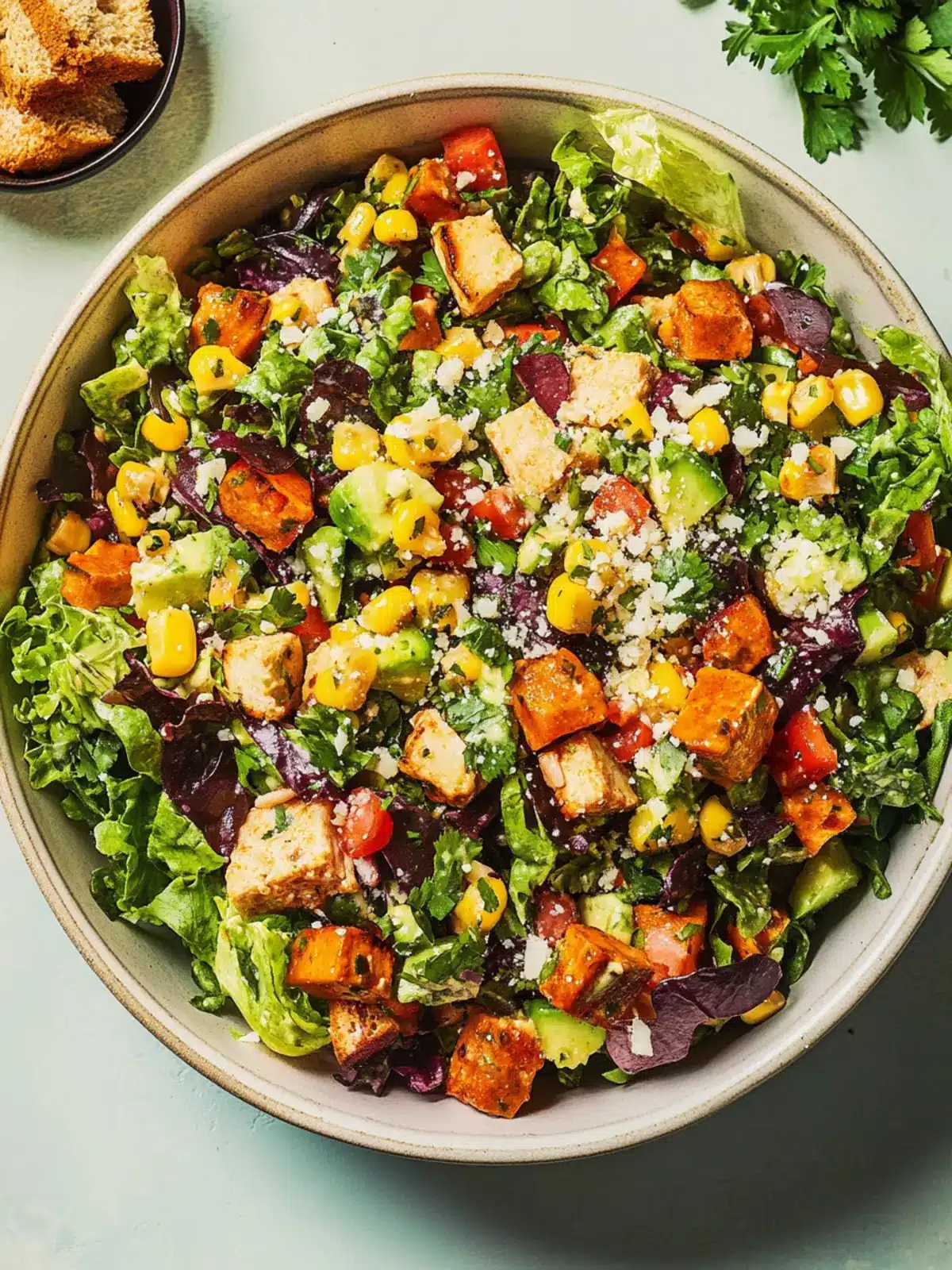 Zesty Southwest Chopped Salad with Chipotle Chicken Delight 2 Southwest Chopped Salad