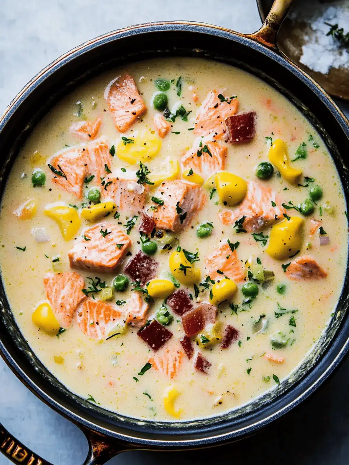 Creamy Salmon Chowder Bursting with Flavor and Comfort 4 Salmon Chowder