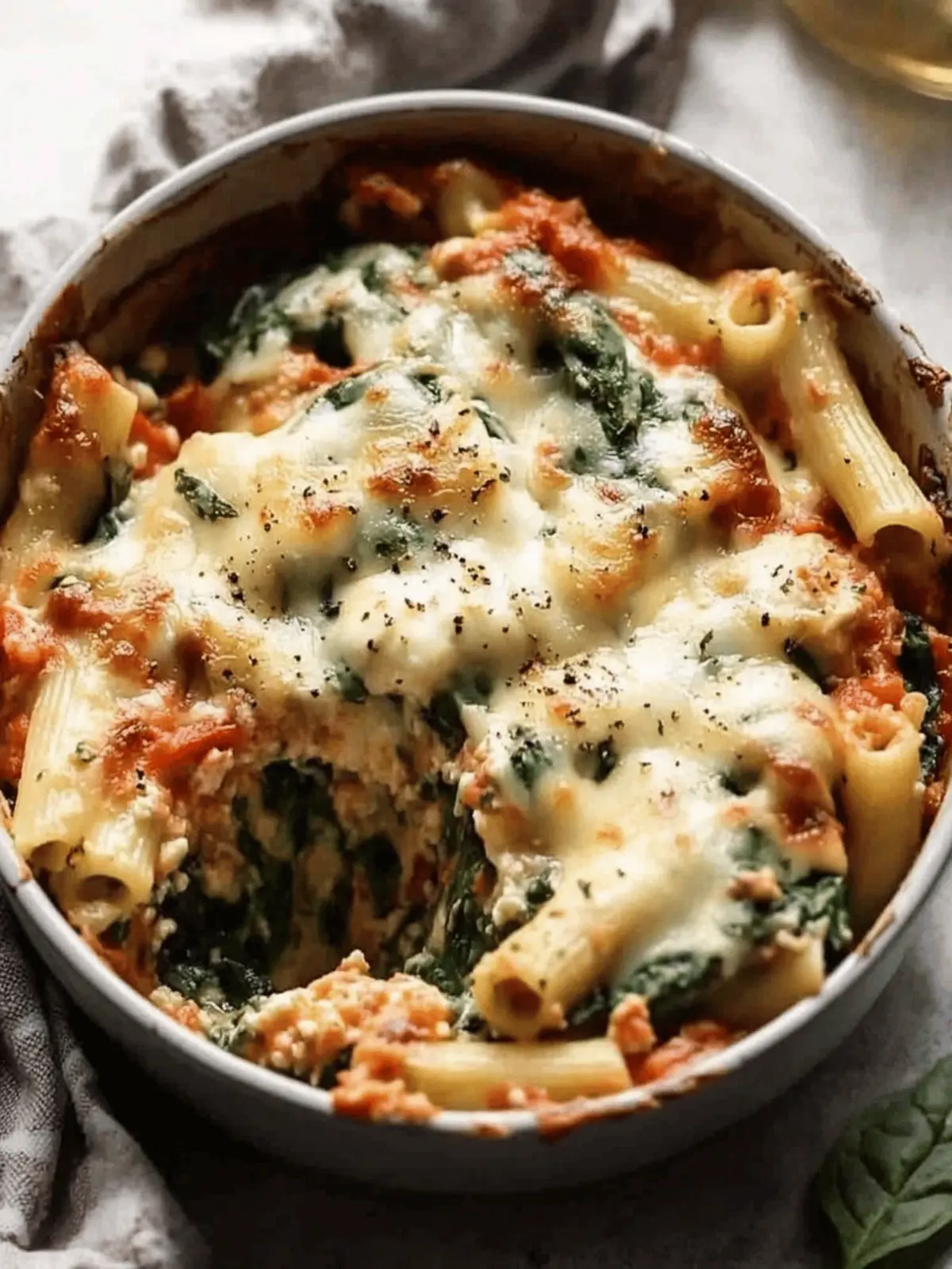 Irresistible Spinach & Ricotta Pasta Bake for Cozy Nights 4 Spinach & Ricotta Pasta Bake