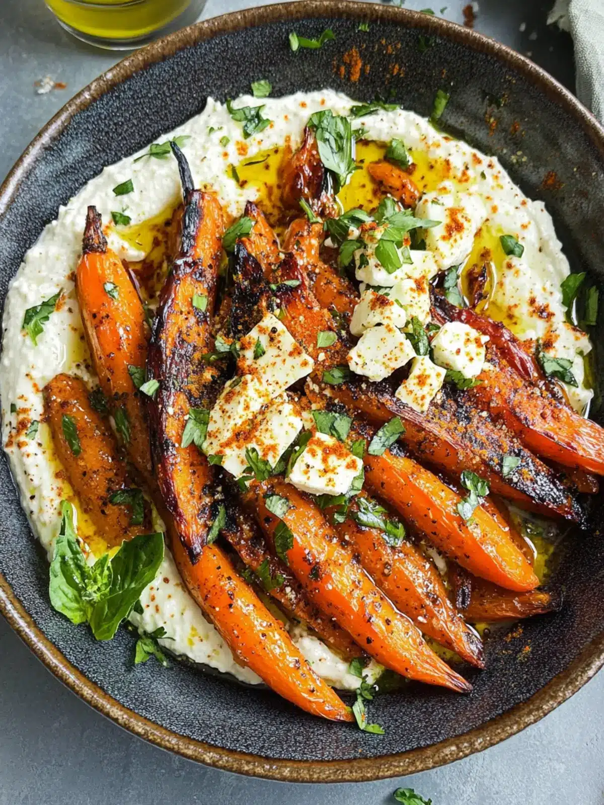 Za'atar Roasted Carrots with Feta Dip Your New Favorite Side! 4 Za'atar Roasted Carrots with Feta Dip