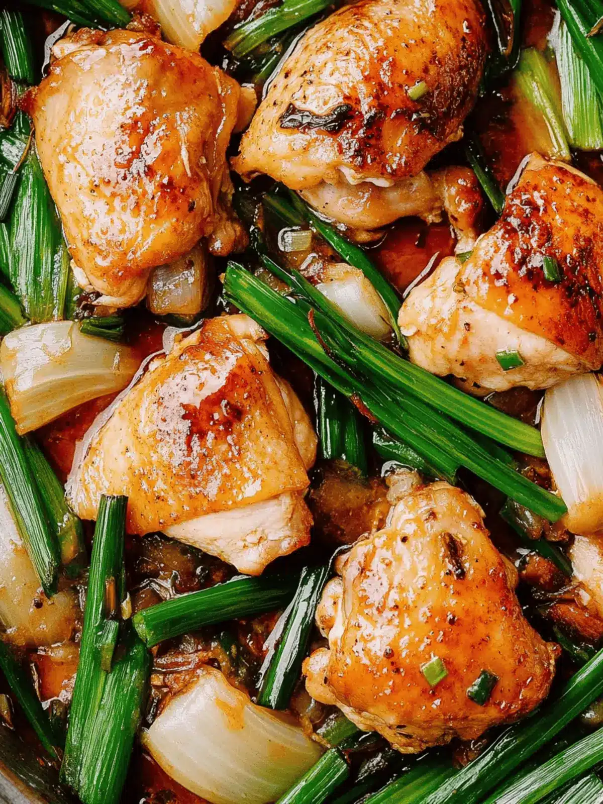 One-Pan Roasted Oyster Sauce Chicken & Scallions Delight 2 One-Pan Roasted Oyster Sauce Chicken & Scallions