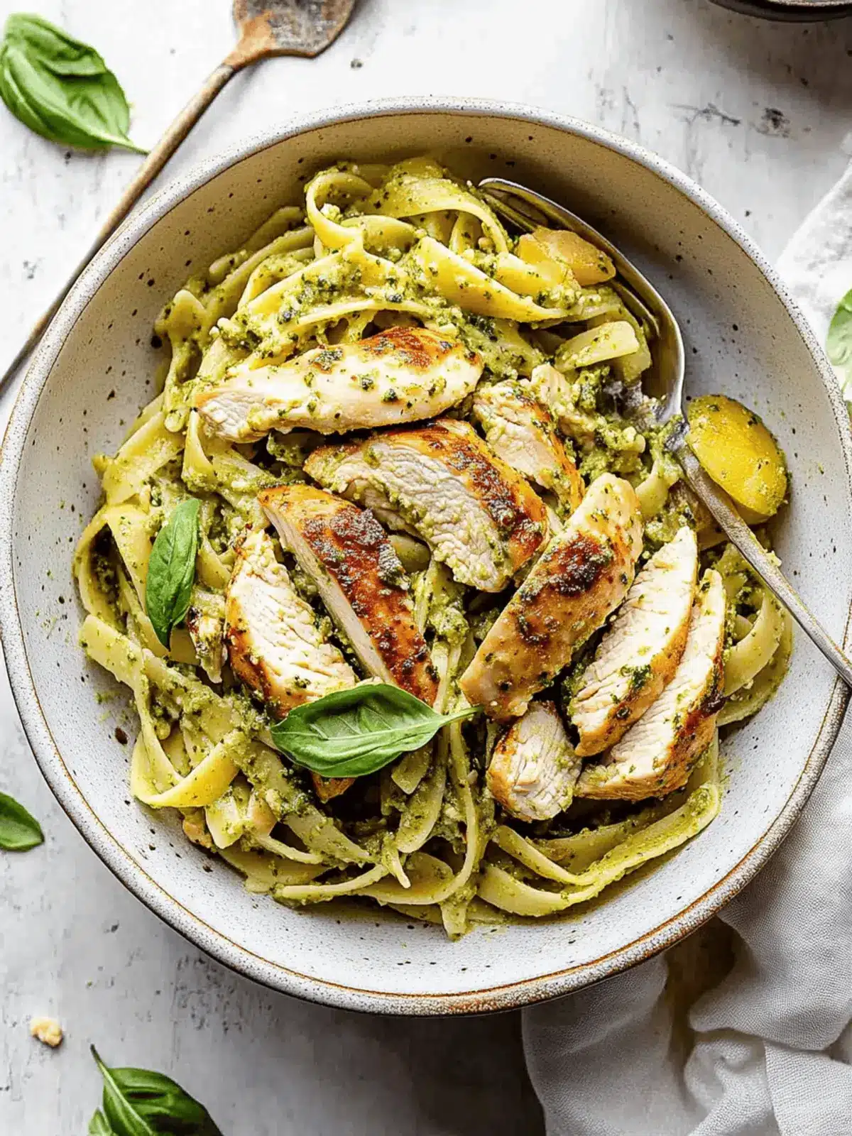 Quick and Creamy 30 Minute Pesto Chicken Pasta Delight 2 30 Minute Pesto Chicken Pasta
