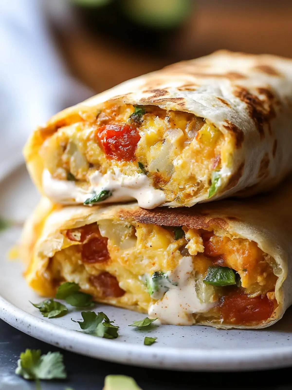 Savory Sheet Pan Breakfast Burritos with Creamy Chipotle Sauce 2 Sheet Pan Breakfast Burritos with Creamy Chipotle Sauce
