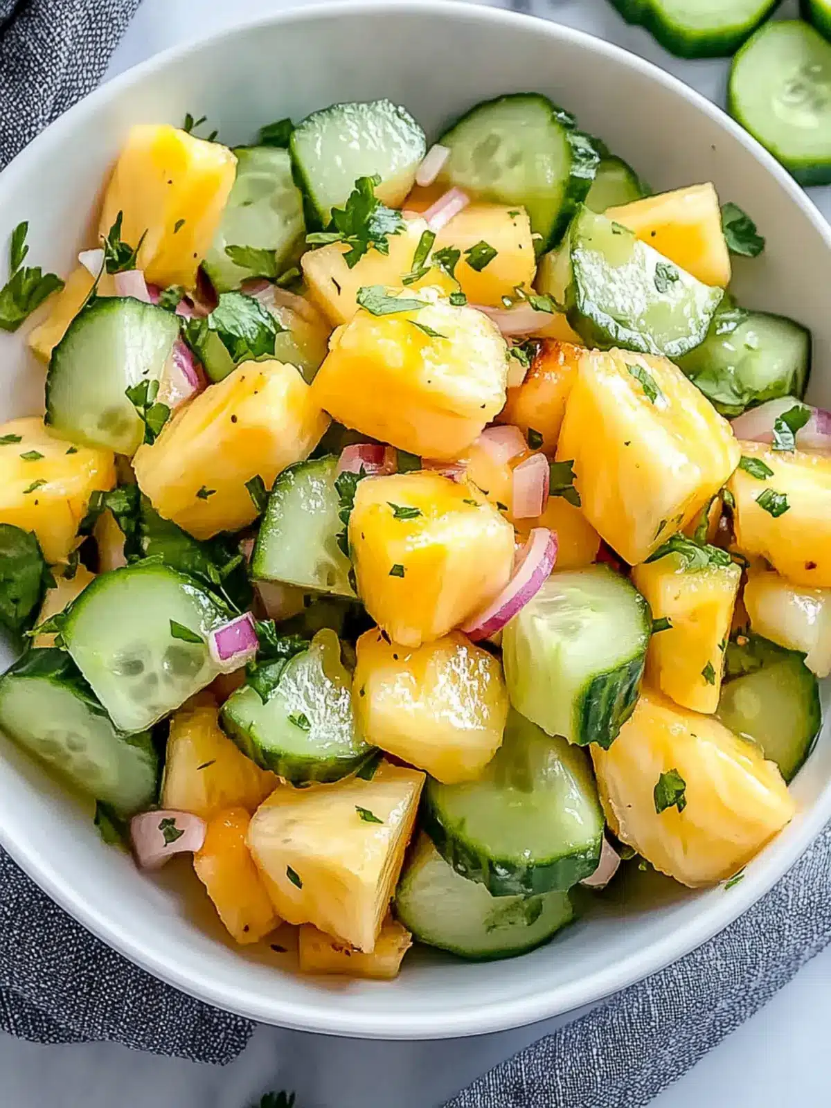 Refreshing Pineapple Cucumber Salad for a Vibrant Twist 2 Pineapple Cucumber Salad