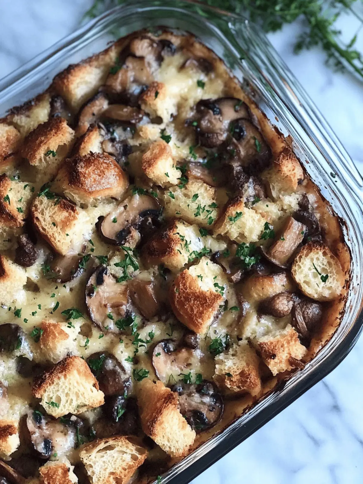 Mushroom and Gruyere Bread Pudding for Cozy Nights In 2 Mushroom and Gruyere Bread Pudding for Cozy Nights In