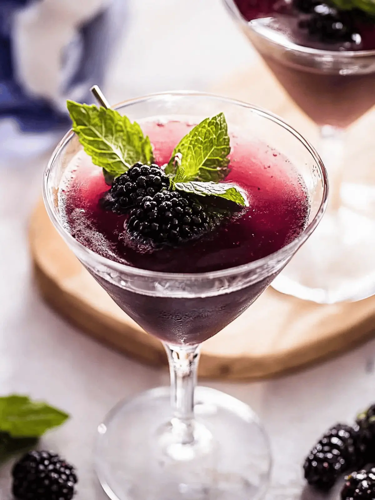Revitalize Your Evenings with Muddled Blackberry and Mint Gin Cocktail 2 Muddled Blackberry and Mint Gin Cocktail