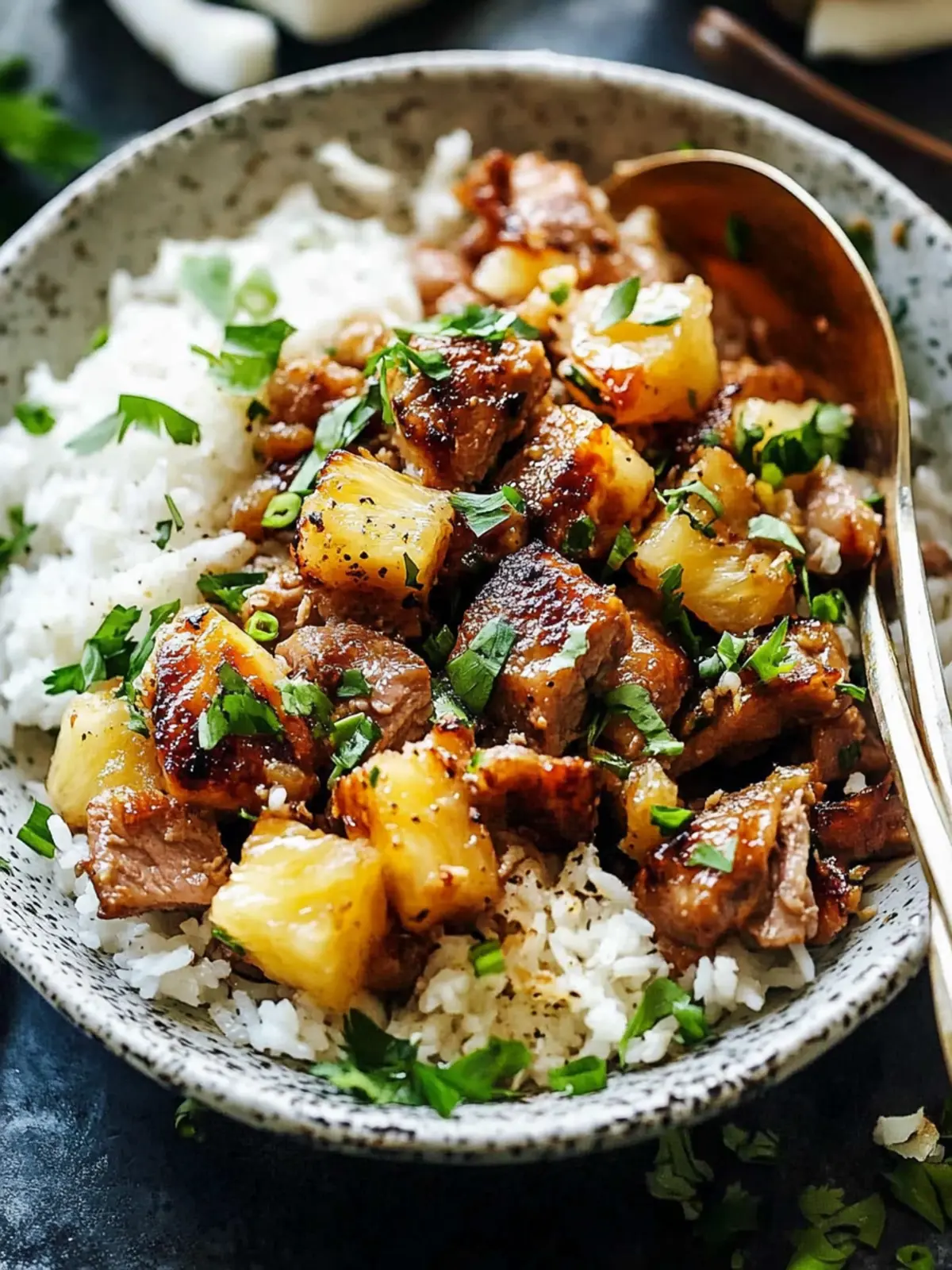 Pineapple Pork with Coconut Rice: A Tropical Flavor Escape 2 Pineapple Pork with Coconut Rice