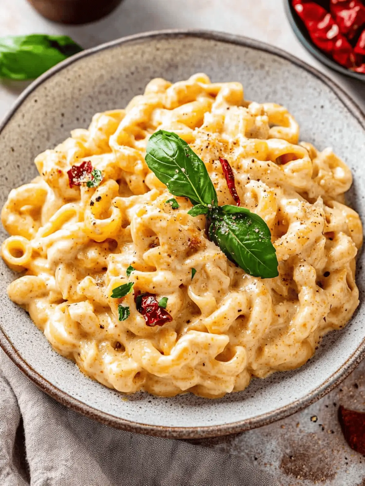 Spicy Calabrian Chili Alfredo Sauce with Trottole Pasta Bliss 2 Spicy Calabrian Chili Alfredo Sauce with Trottole Pasta