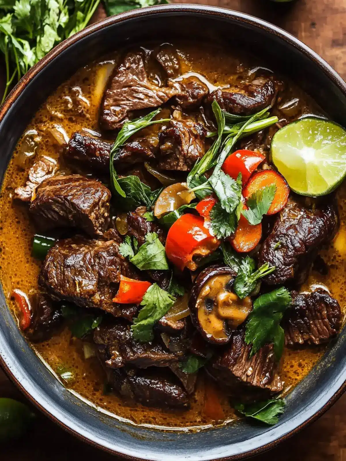Lemongrass Coconut Braised Beef with Mushrooms: A Comfort Classic 4 Lemongrass Coconut Braised Beef with Mushrooms