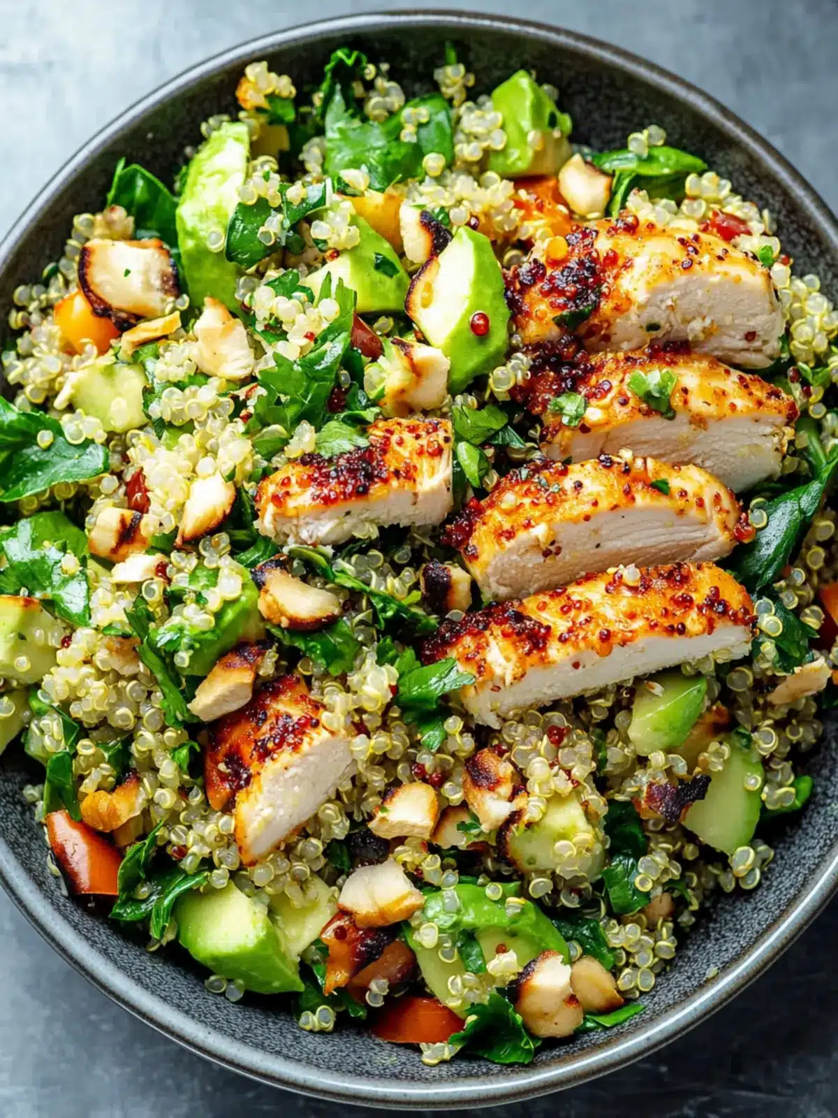 Savory Crunchy Quinoa & Chicken Salad for Perfect Weeknight Dinners 3 Crunchy Quinoa & Chicken Salad
