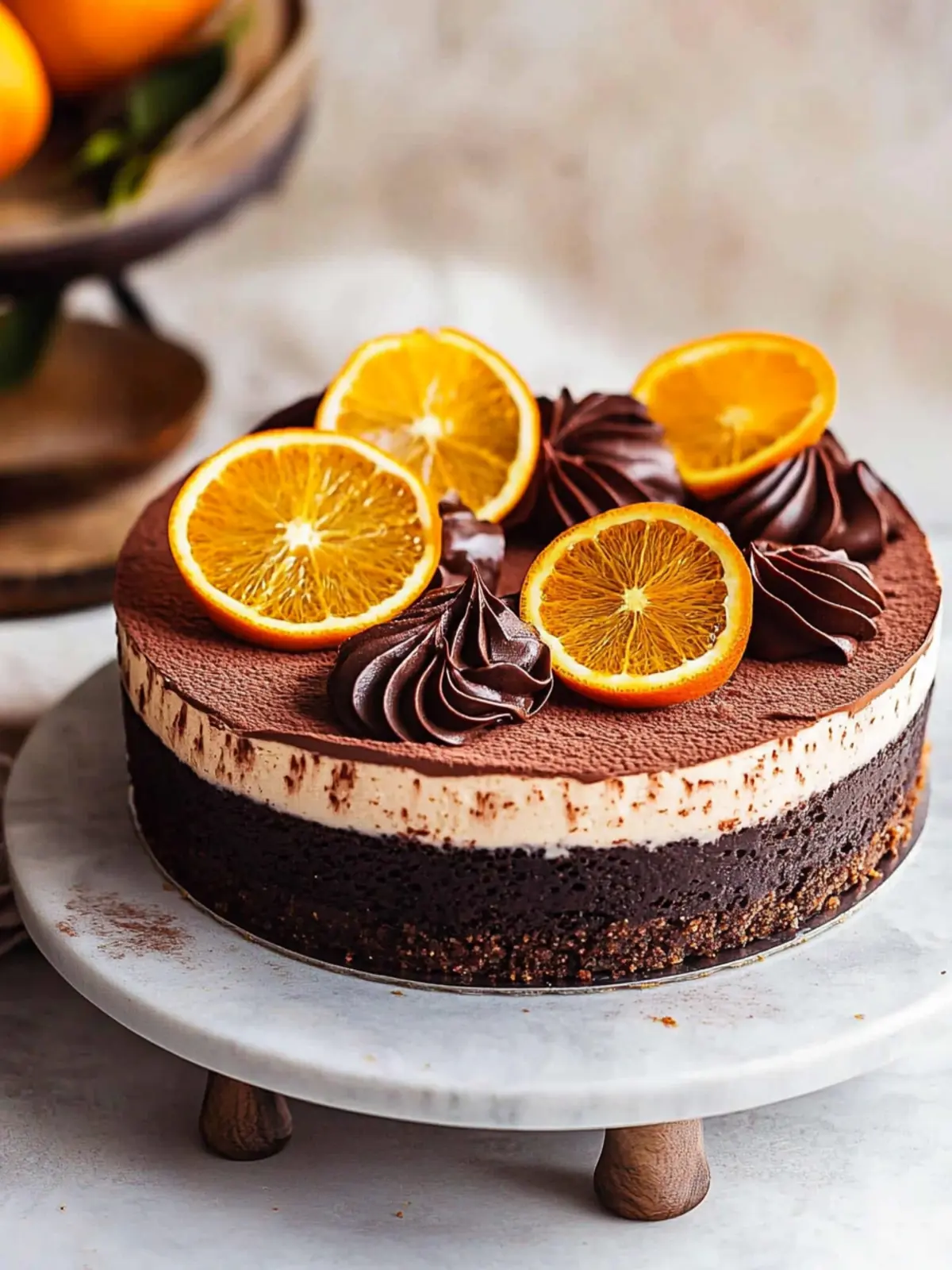Baked Creamy Chocolate Orange Cheesecake to Wow Your Guests 2 Baked Creamy Chocolate Orange Cheesecake