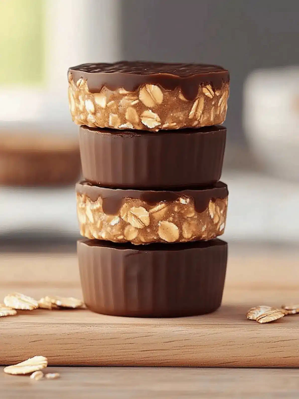Delicious 4-Ingredient No-Bake Peanut Butter Oat Cups You ll Love 4 4-Ingredient No-Bake Peanut Butter Oat Cups
