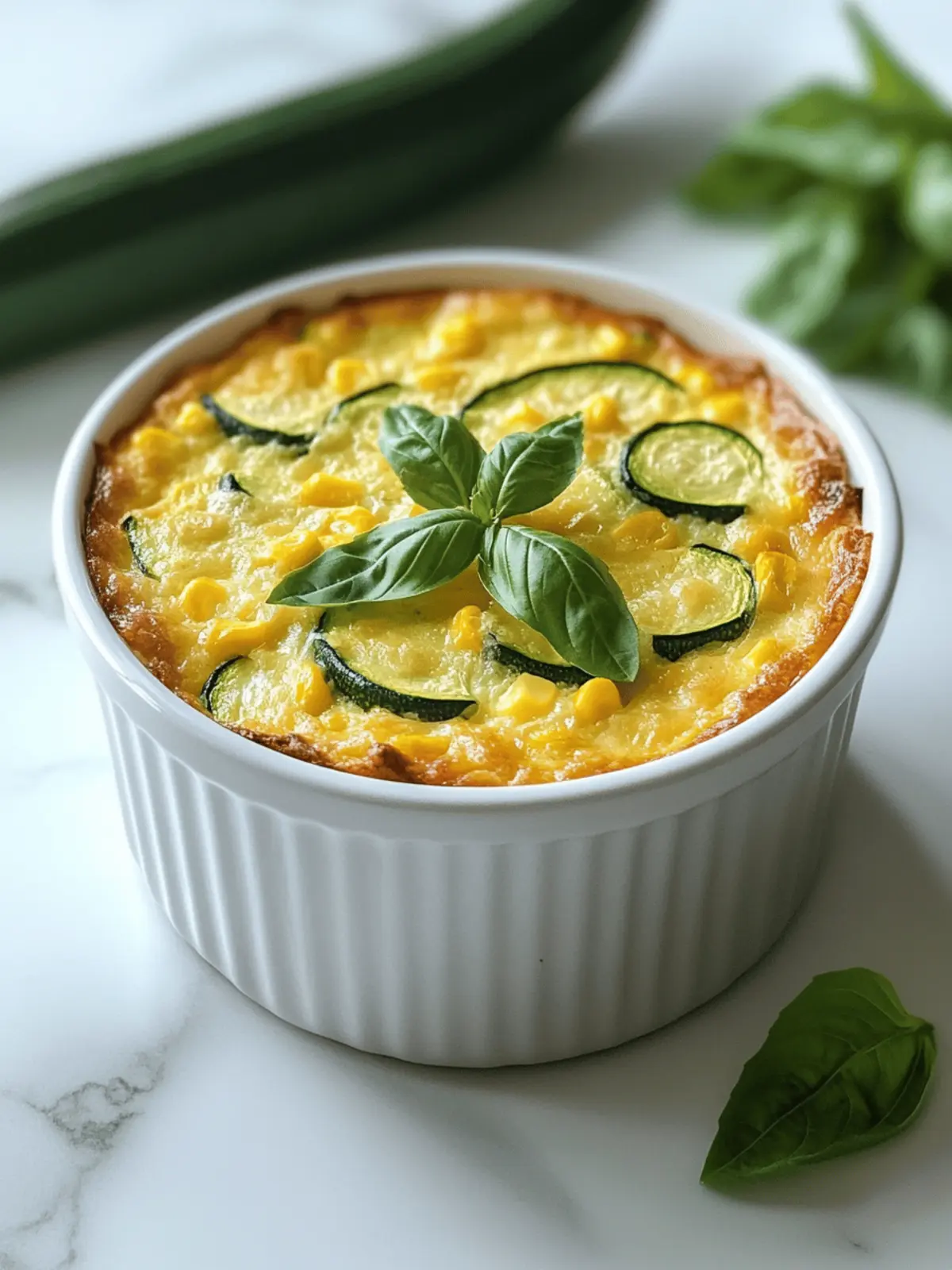 Irresistible Zucchini & Sweet Corn Soufflé for Summer Feasts 2 Zucchini & Sweet Corn Souffle