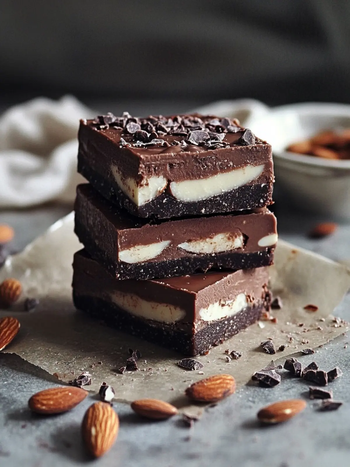 Decadent Raw Chocolate Almond Butter Fudge Bars You ll Crave 3 Raw Chocolate Almond Butter Fudge Bars
