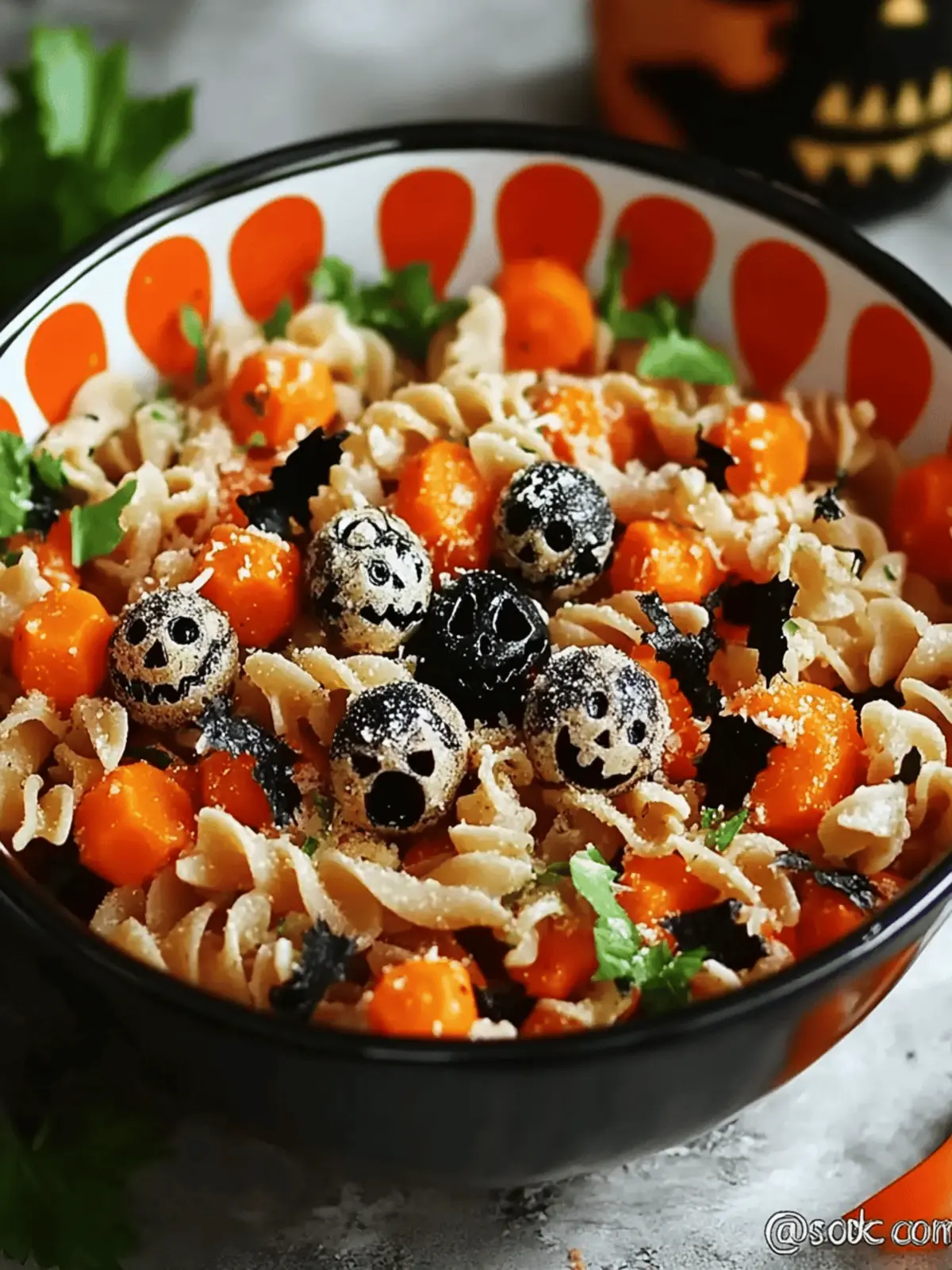 Deliciously Spooky Halloween Pasta Salad for Festive Fun 3 Spooky Halloween Pasta Salad