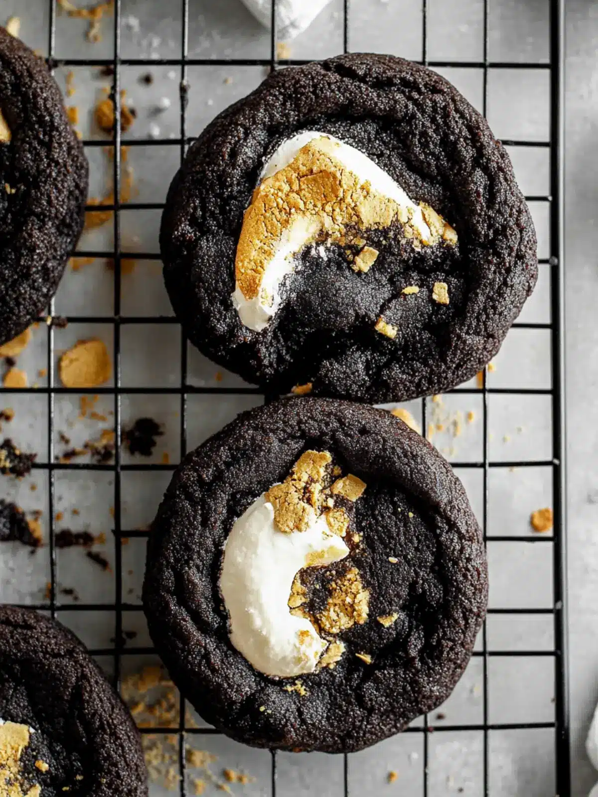 Irresistible Chocolate S'mores Cookies for a Cozy Night In 3 Chocolate S'mores Cookies