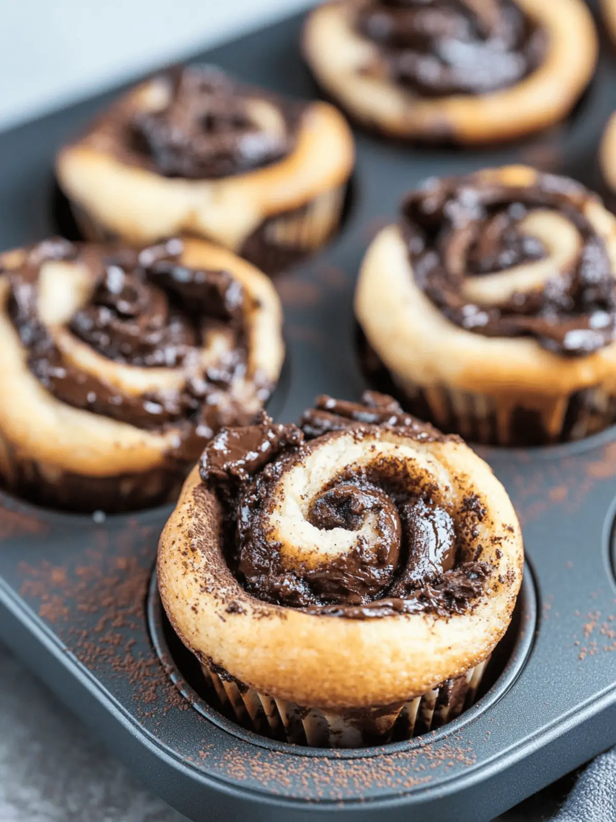 Cinnamon Chocolate Babka Muffins for a Cozy Breakfast Treat 4 Cinnamon Chocolate Babka Muffins