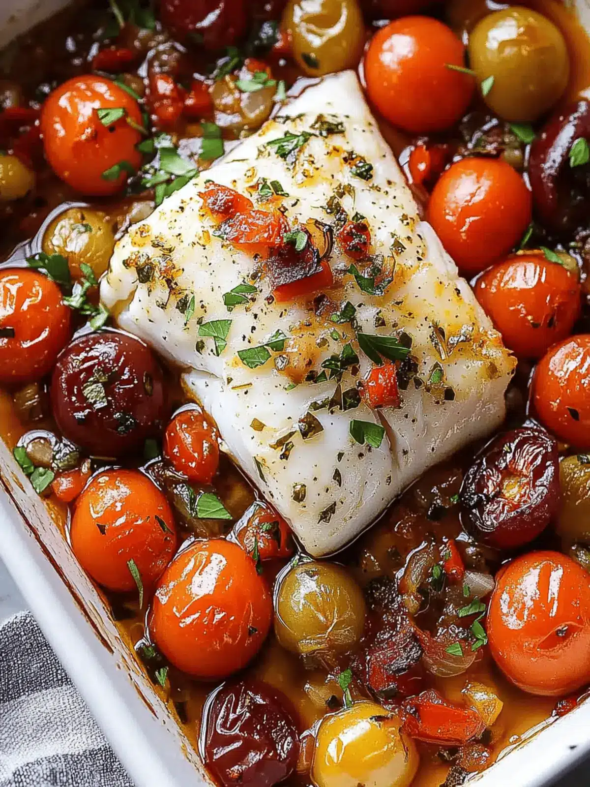 Mediterranean Baked Cod: 25-Minute Flavor Explosion 3 Mediterranean Baked Cod (25-Minutes)