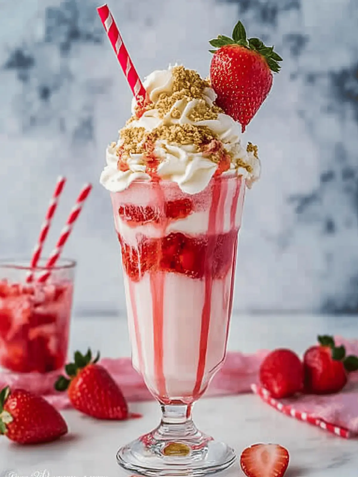 Creamy Strawberry Cheesecake Milkshake You ll Crave Daily 2 Strawberry Cheesecake Milkshake