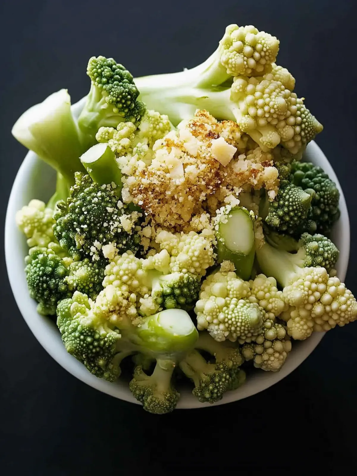 Delicious Roasted Romanesco with Parmesan Panko Bliss 4 Roasted Romanesco with Parmesan Panco