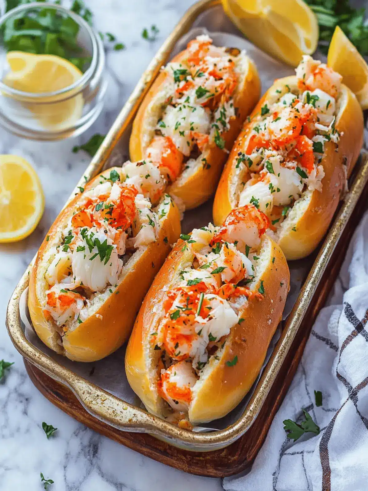 Garlic Butter King Crab Rolls - A Flavorful Seafood Treat 2 Garlic Butter King Crab Rolls
