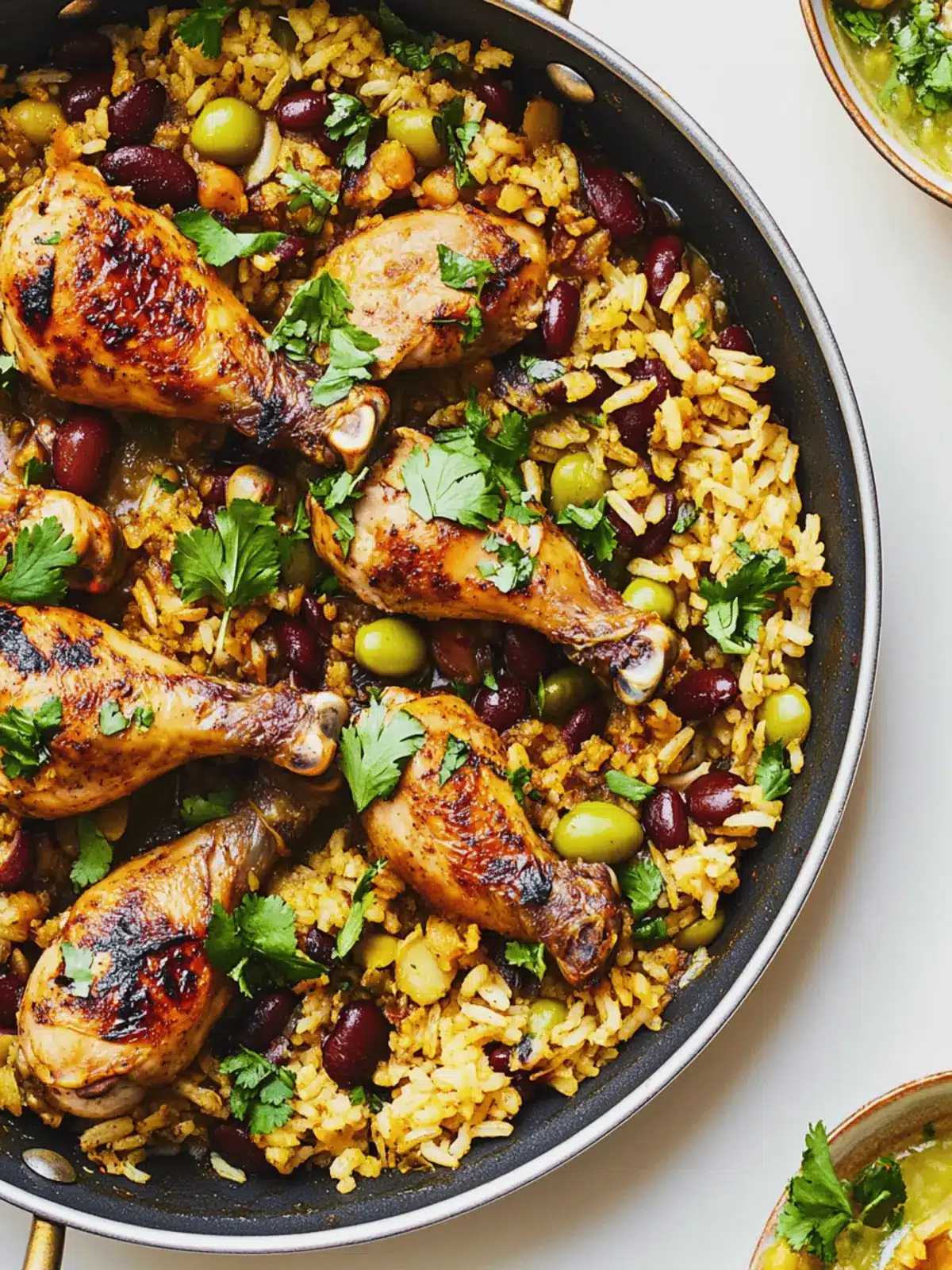 One-Pan Chicken Drumsticks with Flavorful Rice and Beans 4 One-Pan Chicken Drumsticks with Rice and Beans
