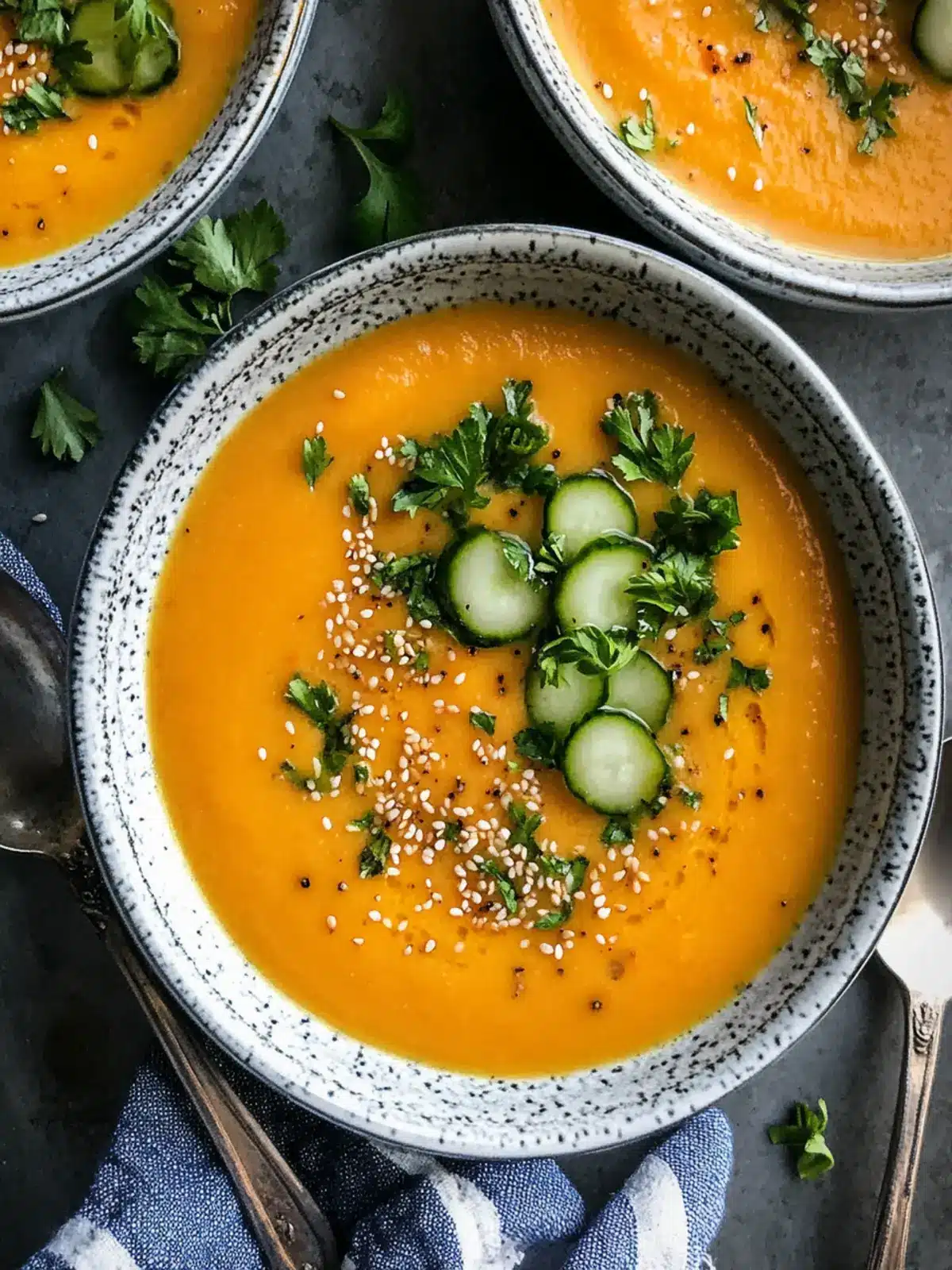 Creamy Tahini Carrot Soup to Brighten Your Spring Days 2 Creamy Tahini Carrot Soup