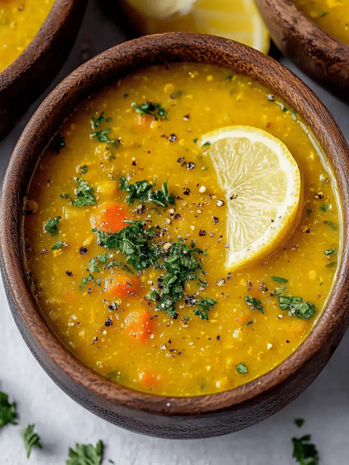 Vegan Lemon Lentil Soup with Turmeric for Ultimate Comfort 4 Vegan Lemon Lentil Soup with Turmeric