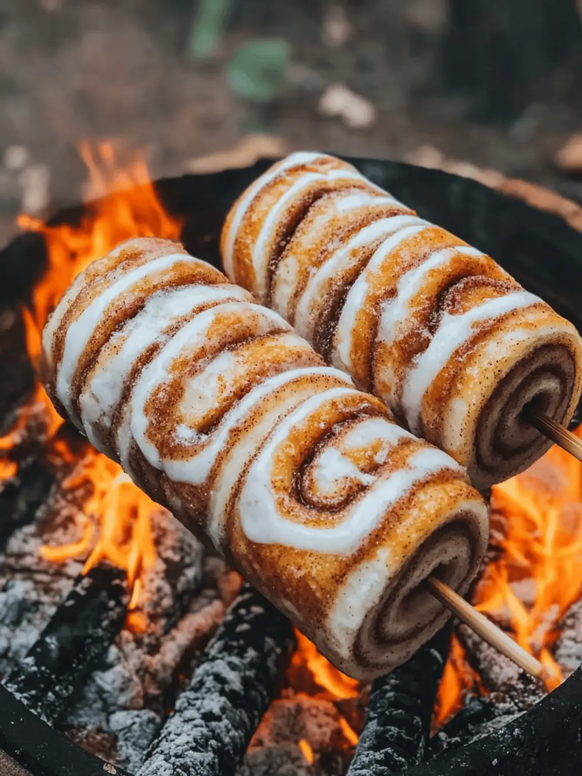Delicious Campfire Cinnamon Roll-Ups: Easy Outdoor Dessert 3 Campfire Cinnamon Roll-Ups