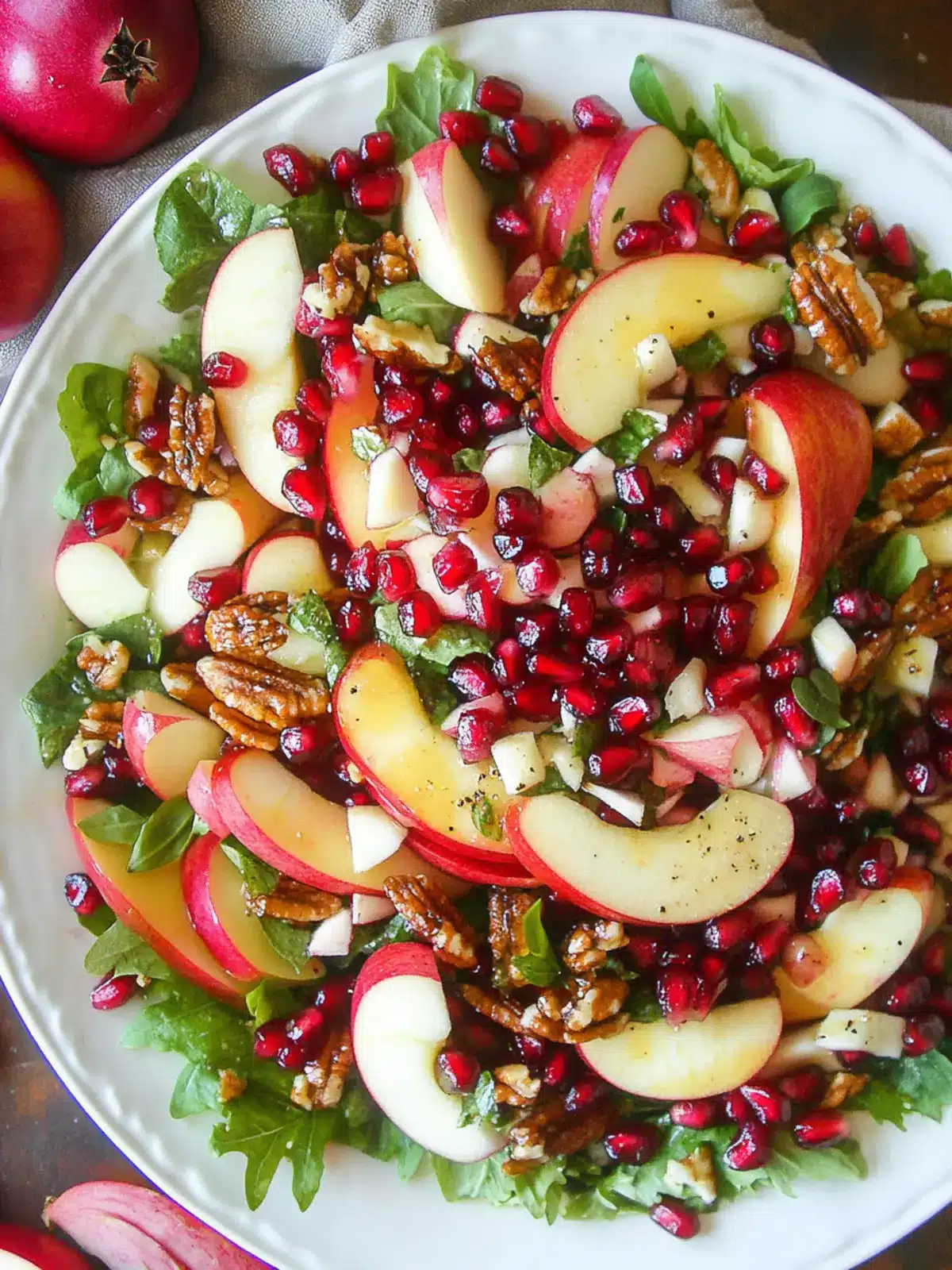 Delicious Apple Pomegranate Salad for a Fresh Twist 2 Apple Pomegranate Salad