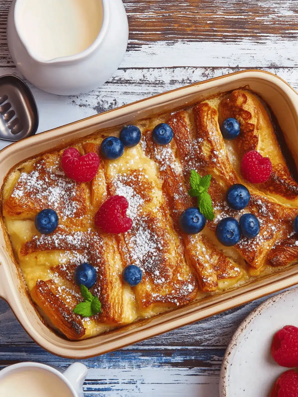 Delicious French Toast Croissant Casserole for Cozy Brunches 3 French Toast Croissant Casserole