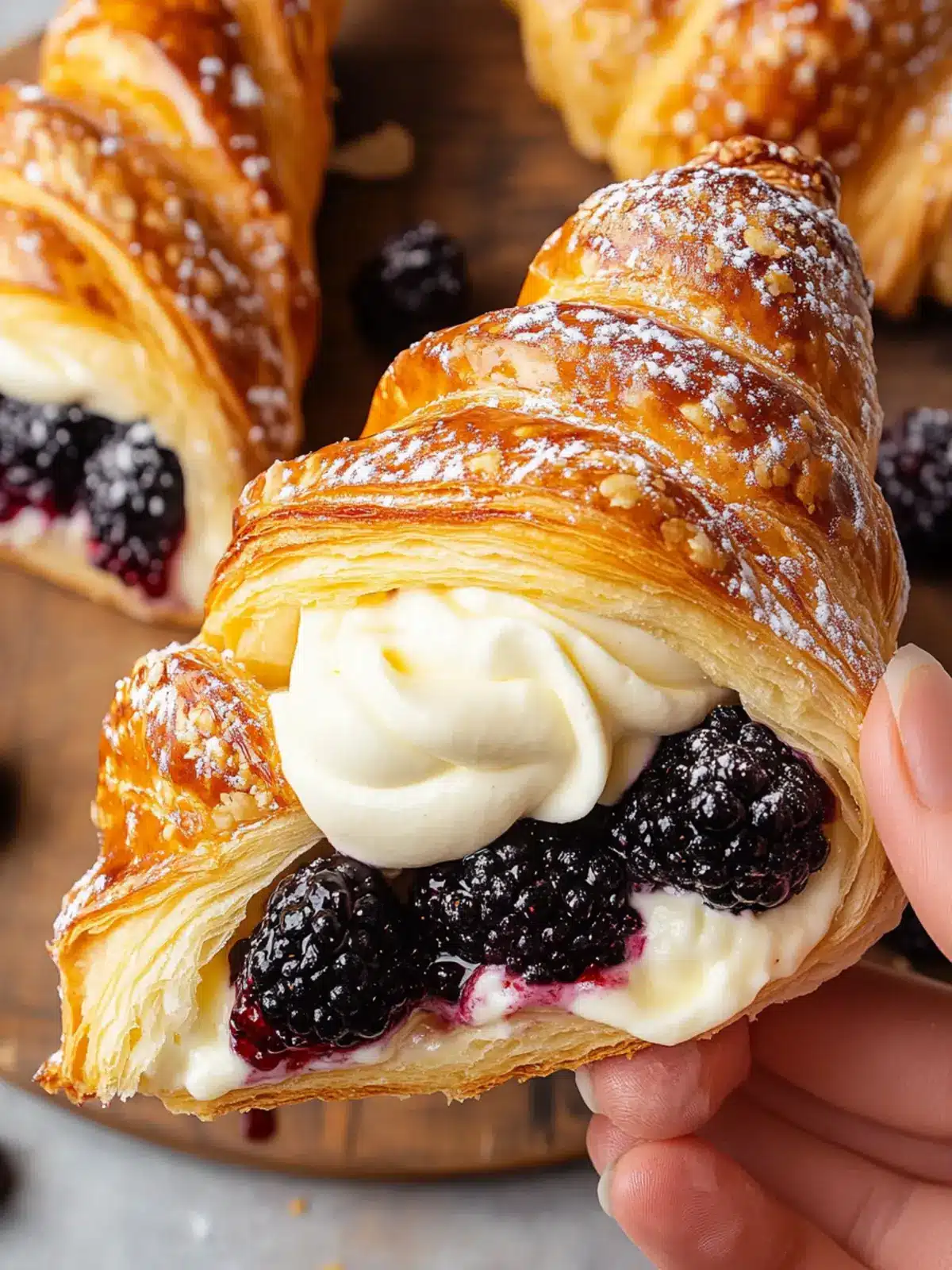Berries and Cream Filled Croissants for Your Sweet Escape 2 Berries and Cream Filled Croissants