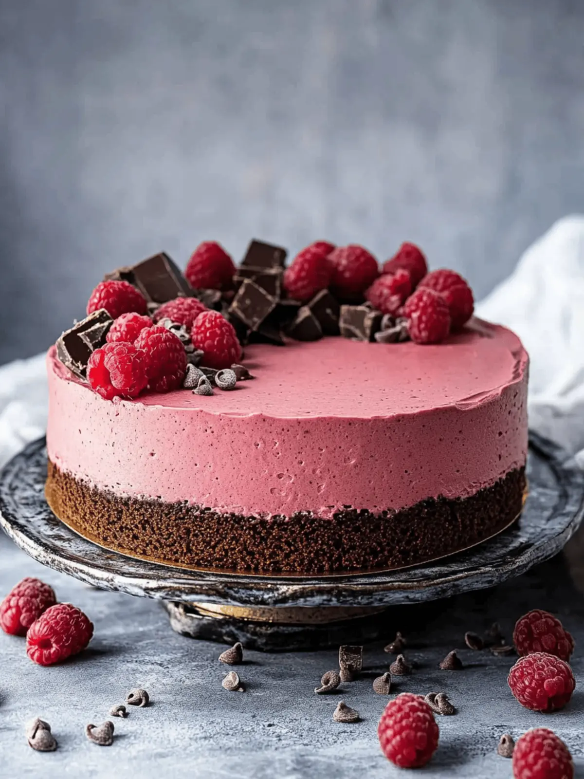 Indulge in Vegan Chocolate Raspberry Mousse Cake Bliss 2 Vegan Chocolate Raspberry Mousse Cake
