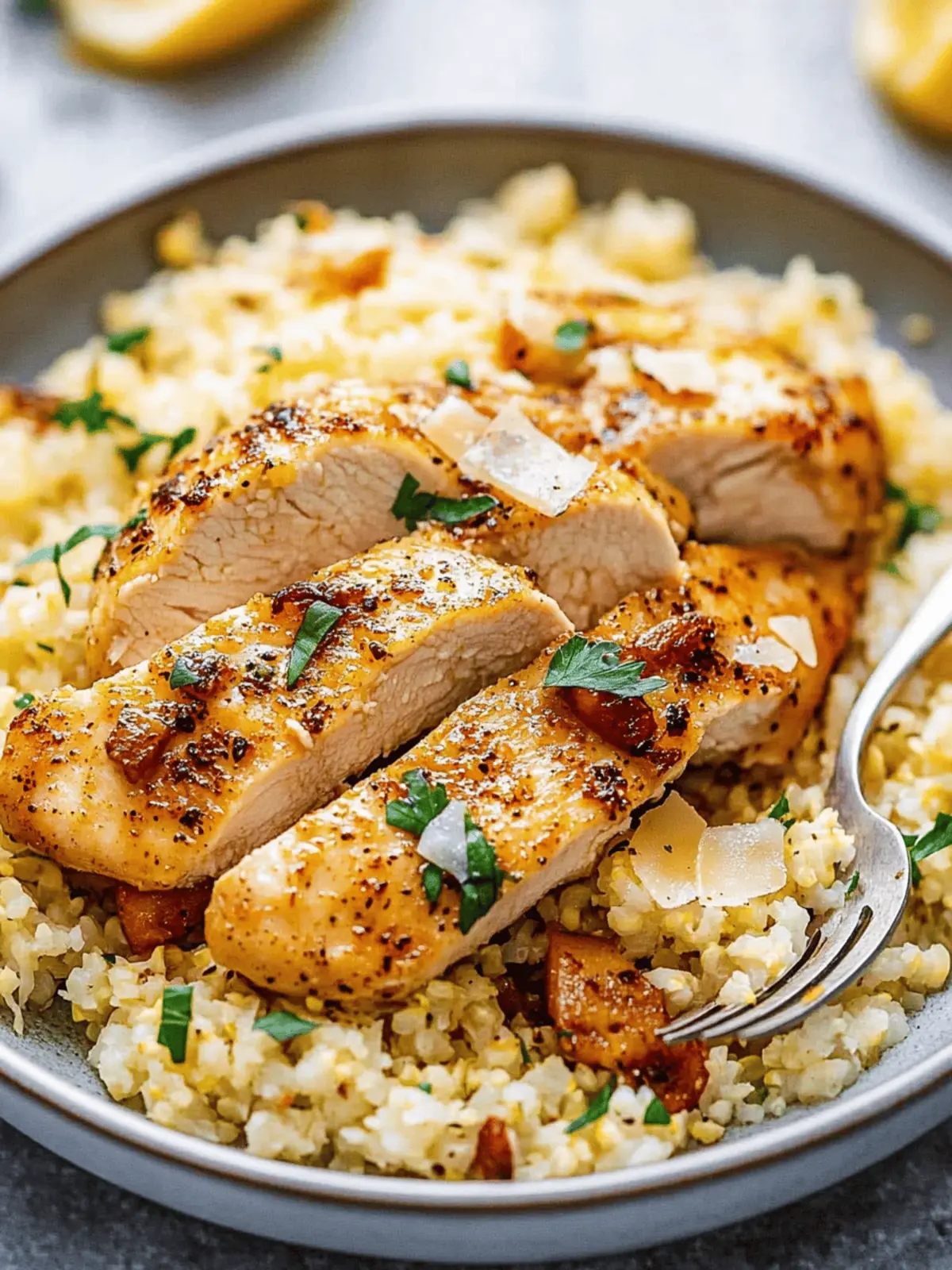 Garlic Butter Chicken with Cauliflower Rice for Quick Keto Nights 3 Garlic Butter Chicken with Cauliflower Rice