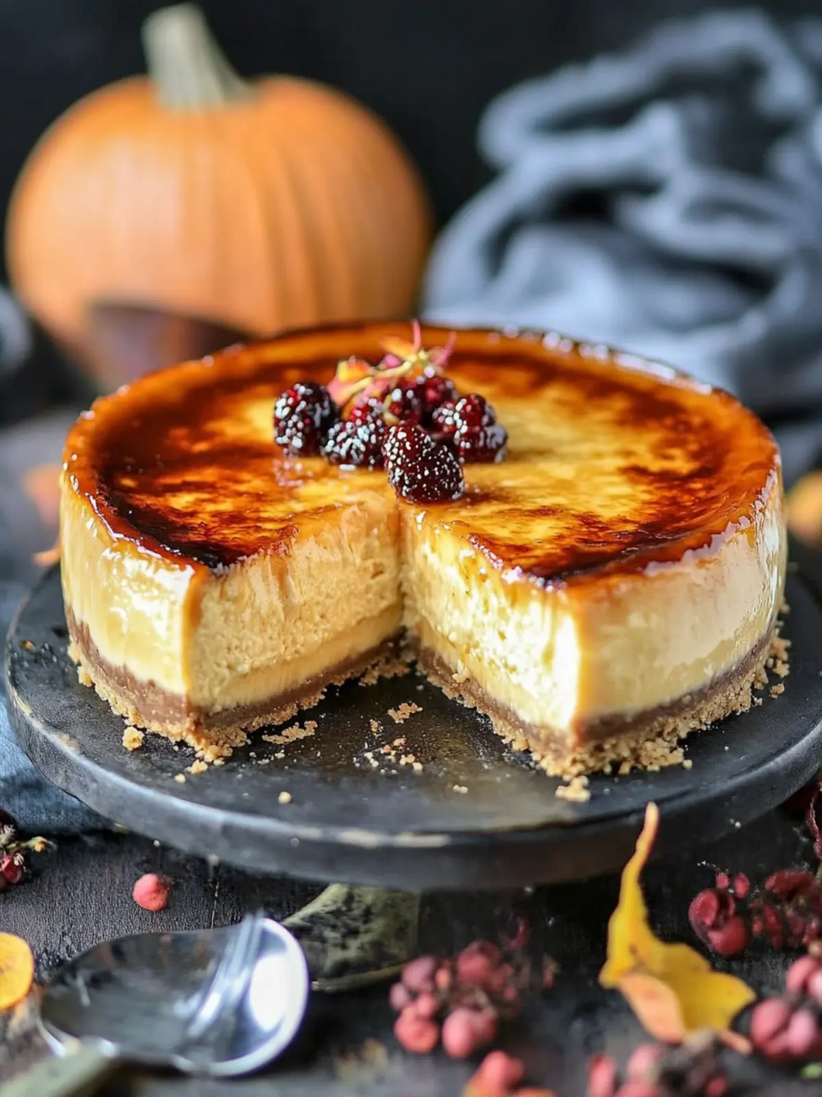 Creme Brulee Pumpkin Cheesecake: A Fall Flavor Sensation 4 Creme Brulee Pumpkin Cheesecake