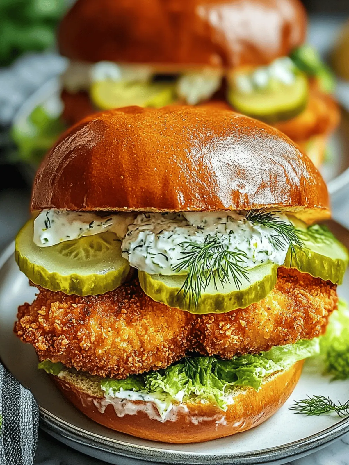 Crispy Dill Chicken Sandwich: A Crunchy Flavor Explosion 4 Crispy Dill Chicken Sandwich