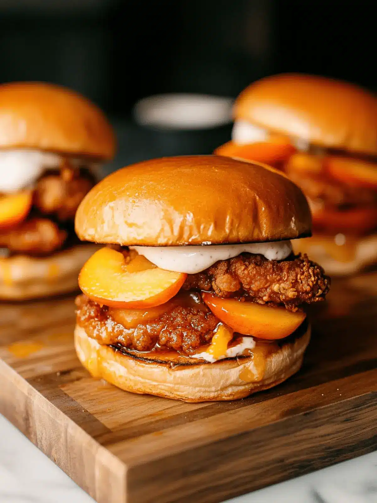 Peach Fried Chicken Sandwich: Crispy, Sweet, and Irresistible 4 Peach Fried Chicken Sandwich