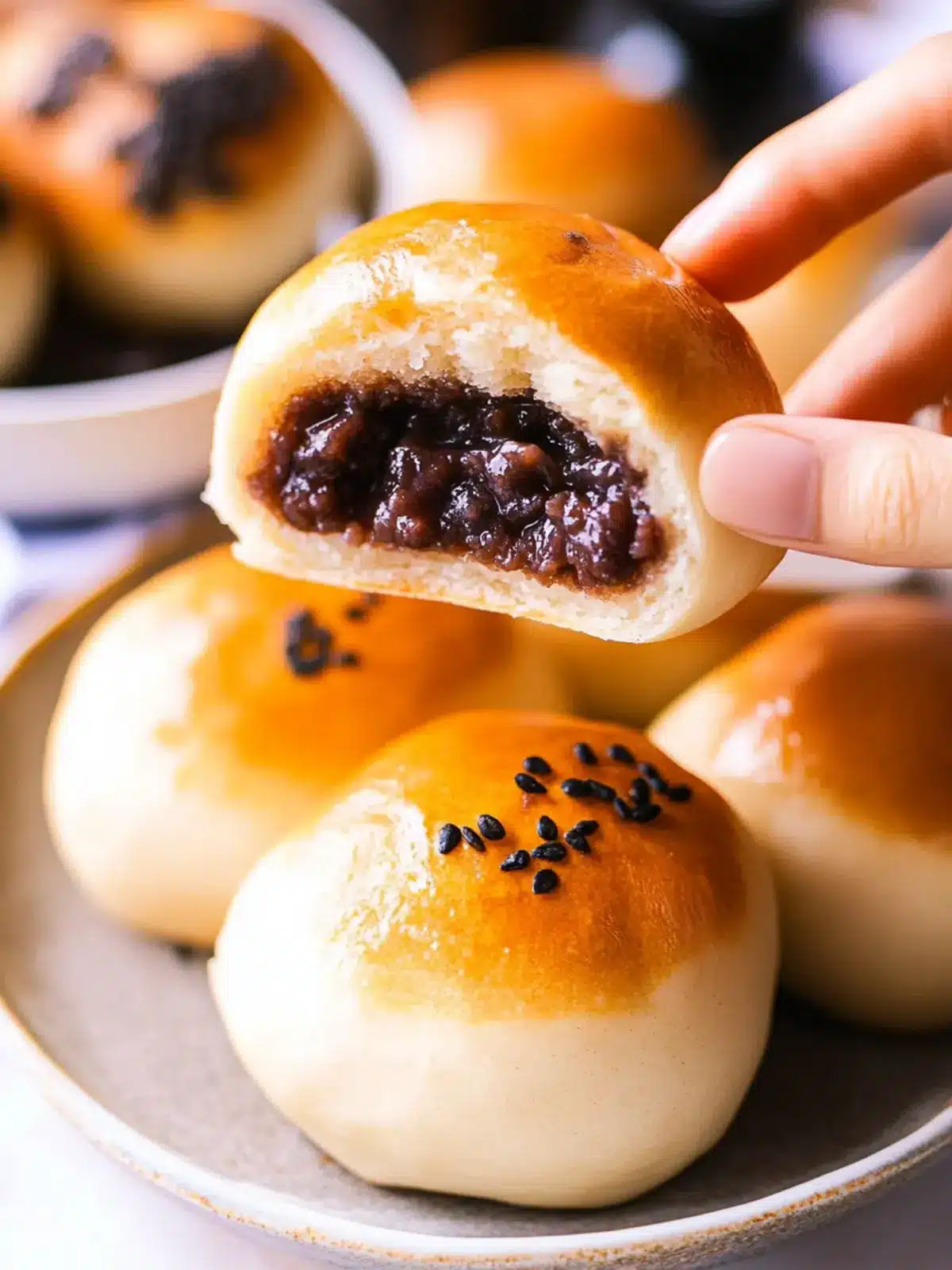 Delicious Anpan Japanese Red Bean Buns You Can Make at Home 3 Anpan (ãããã³) Japanese Red Bean Buns