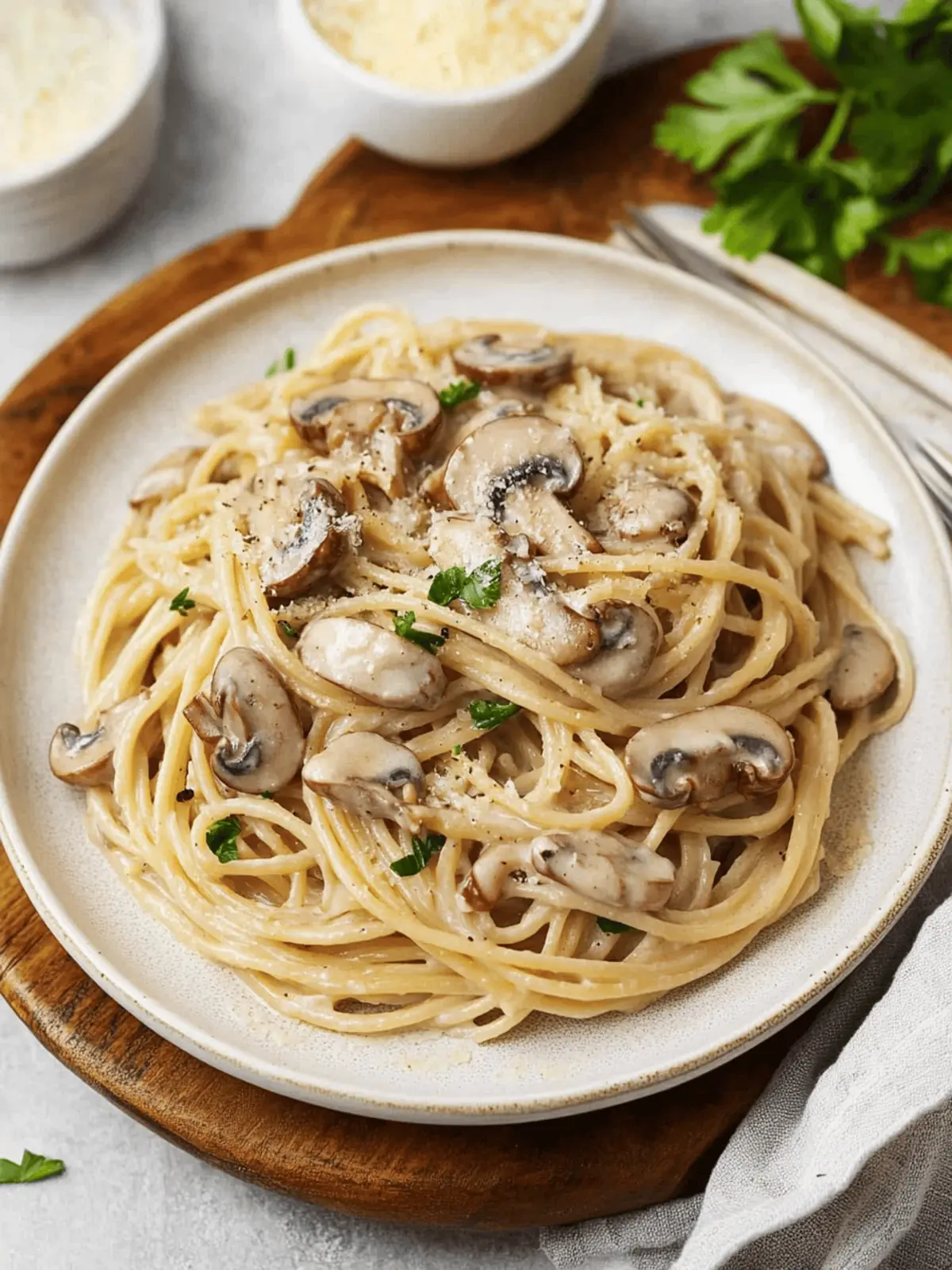 Decadent Creamy Mushroom Pasta Ready in 15 Minutes 4 Creamy Mushroom Pasta